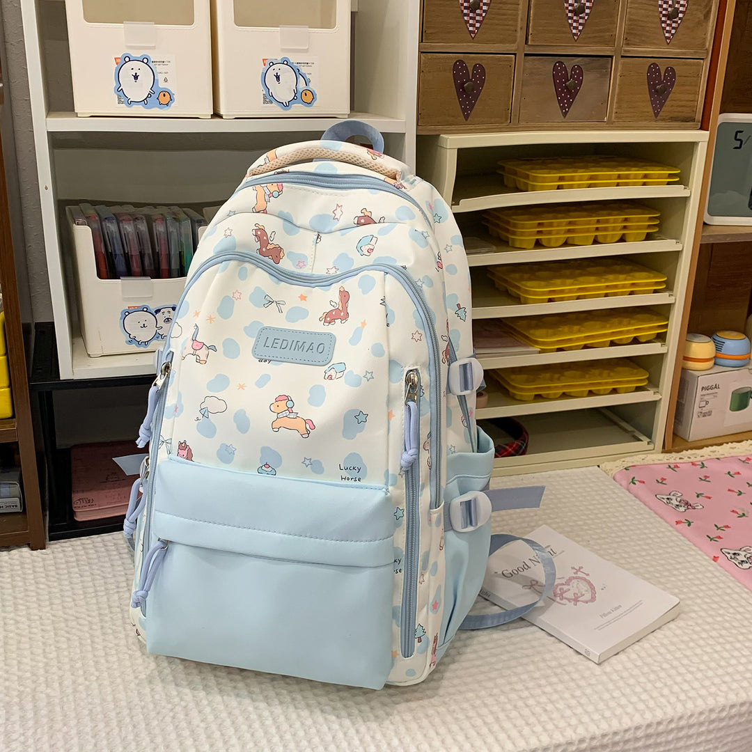 Whimsical Character-Themed School Backpack Stornfield