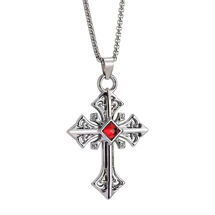 Gothic Cross Pendant Necklace Stornfield