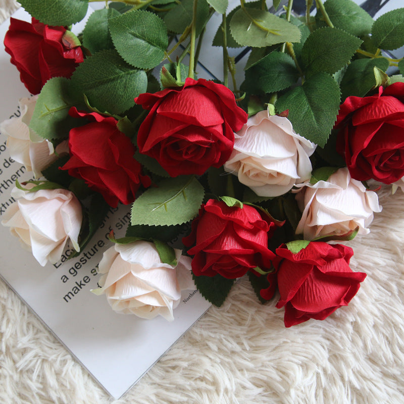 Realistic Silk Rose Stem