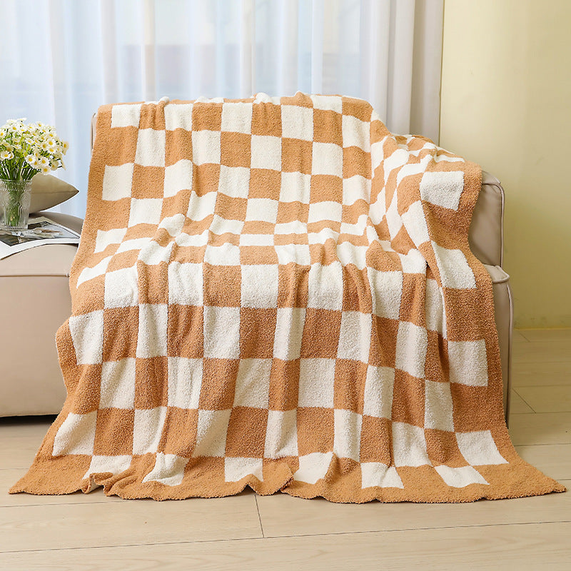 Comforting Checkered Throw Blanket