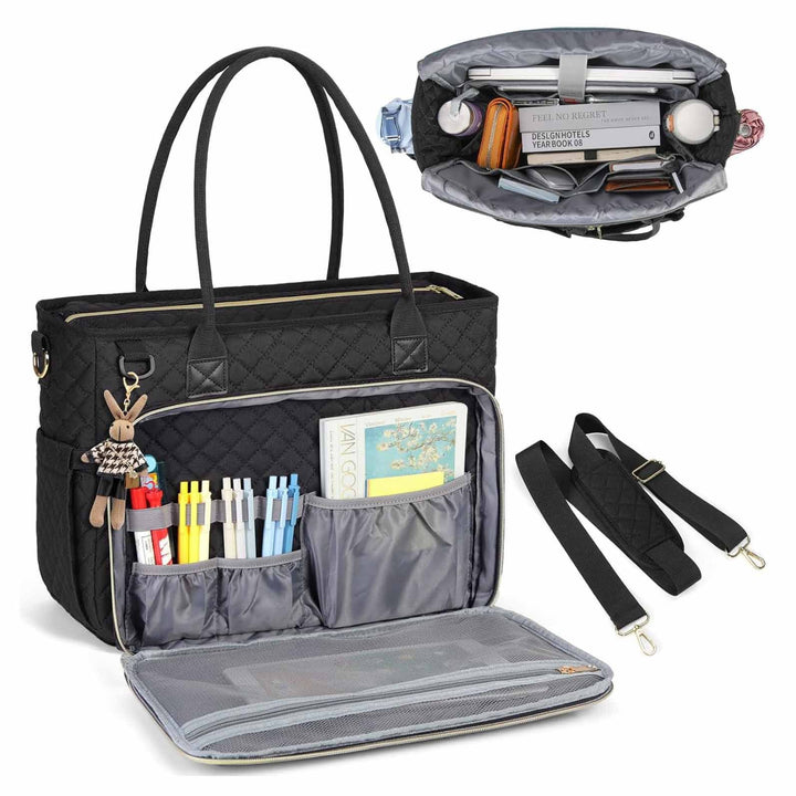 Practical tote bag with intelligent compartment system Stornfield