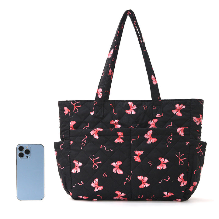 Practical cotton bag with cute bear motif Stornfield