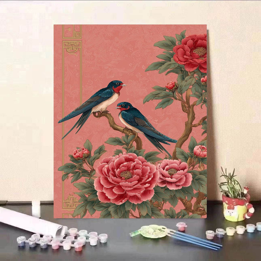 Floral-Themed DIY Paint by Numbers Kit Stornfield