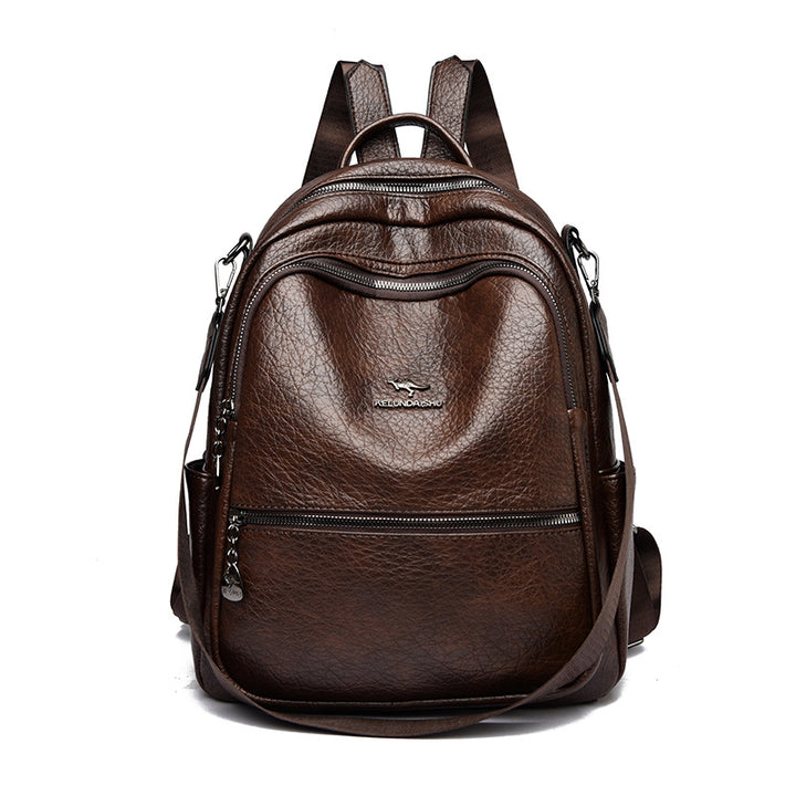Vintage-Inspired Leather Backpack Stornfield