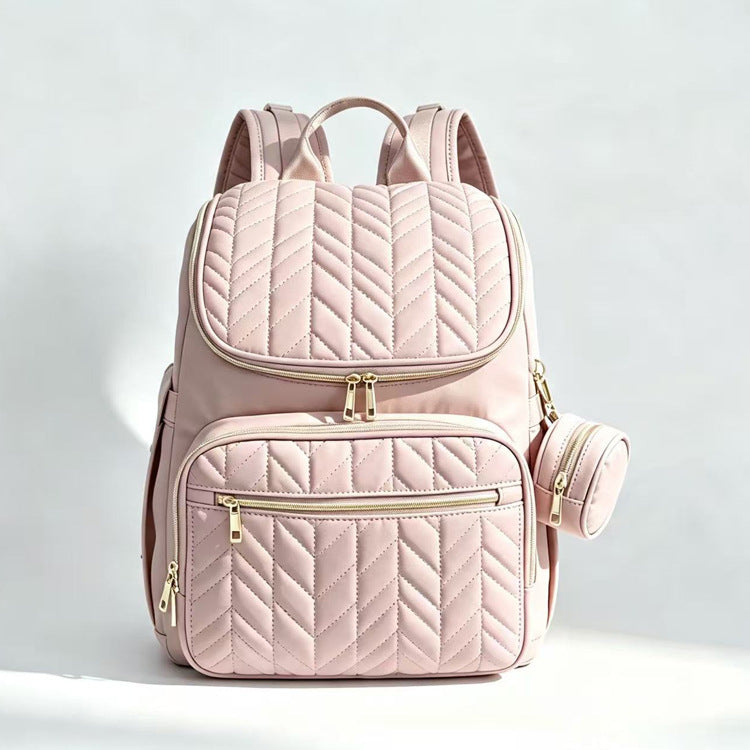 Elegant Multi-Functional Quilted Backpack Stornfield