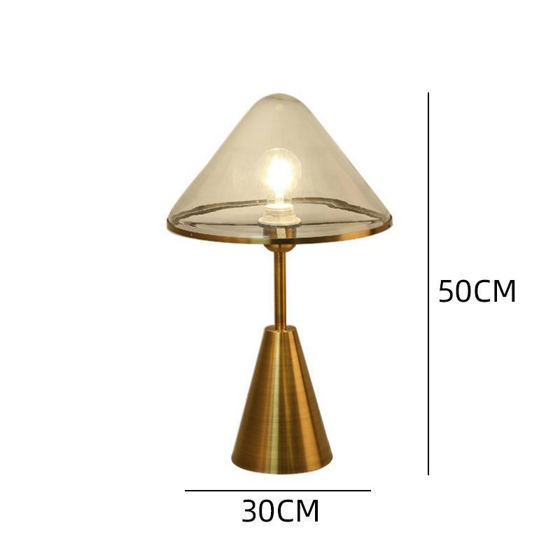 Modern Glass Cone Table Lamp