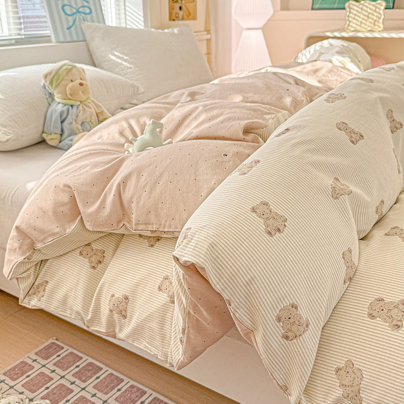 Children's Playful Floral Duvet Cover Set