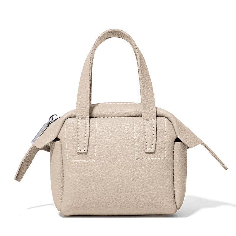 Compact Textured Handheld Satchel Stornfield