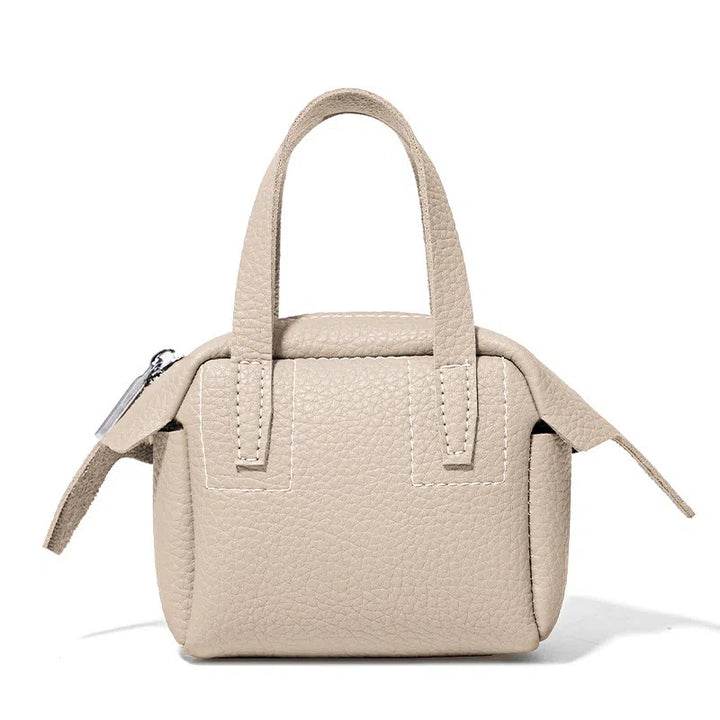 Compact Textured Handheld Satchel Stornfield