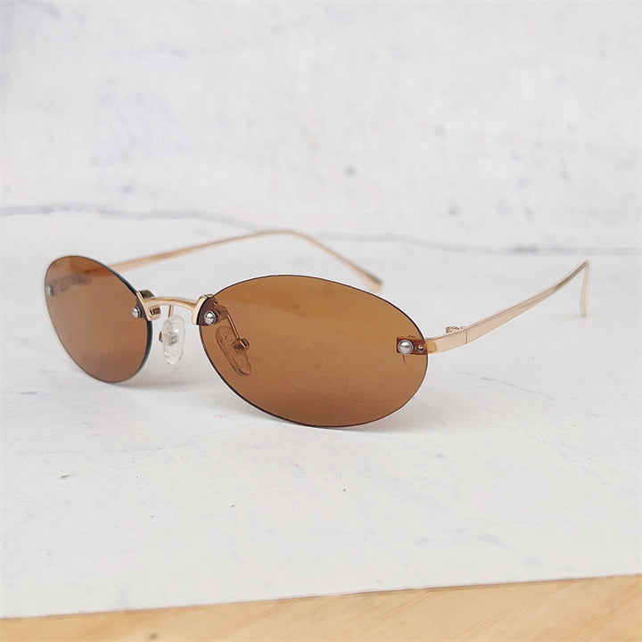 Minimalist Oval Frame Glasses Stornfield