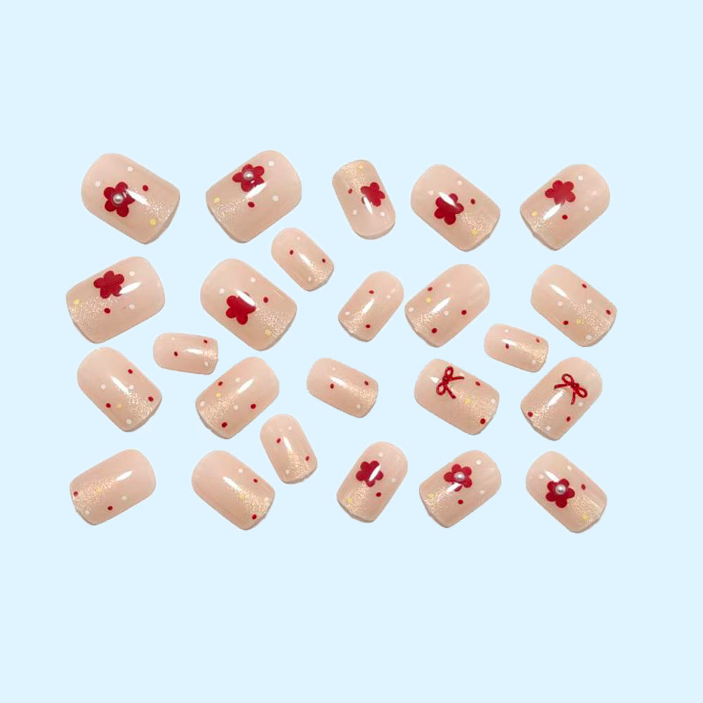 Festive artificial nails with delicate Christmas motifs Stornfield