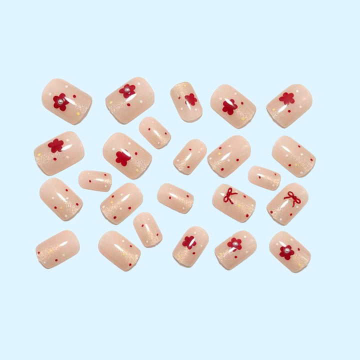 Festive artificial nails with delicate Christmas motifs Stornfield