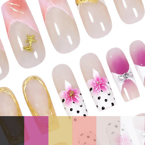 Glamorous Artistic Press-On Nail Extensions Stornfield