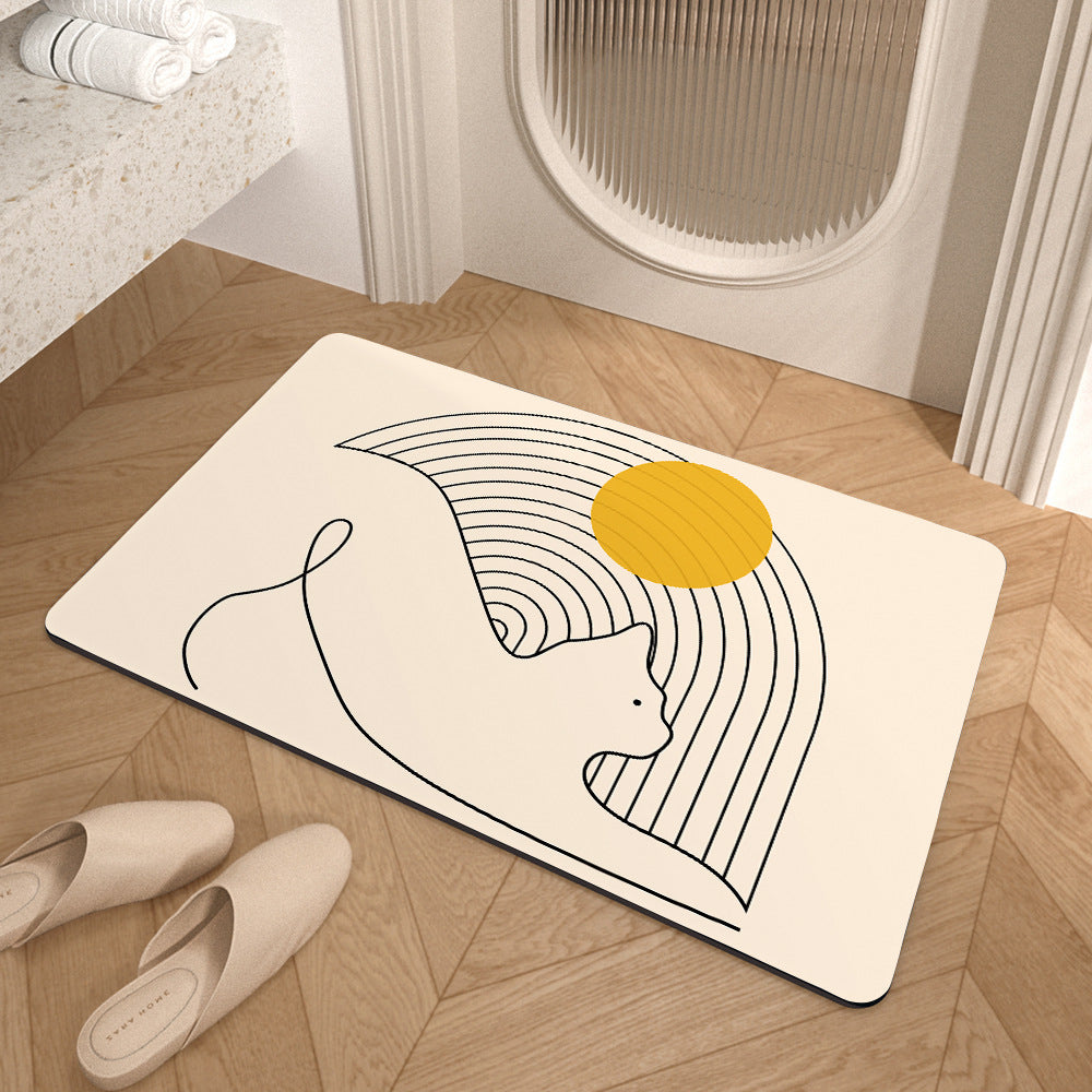 Geometric Patterned Anti-Fatigue Bath Mat Stornfield