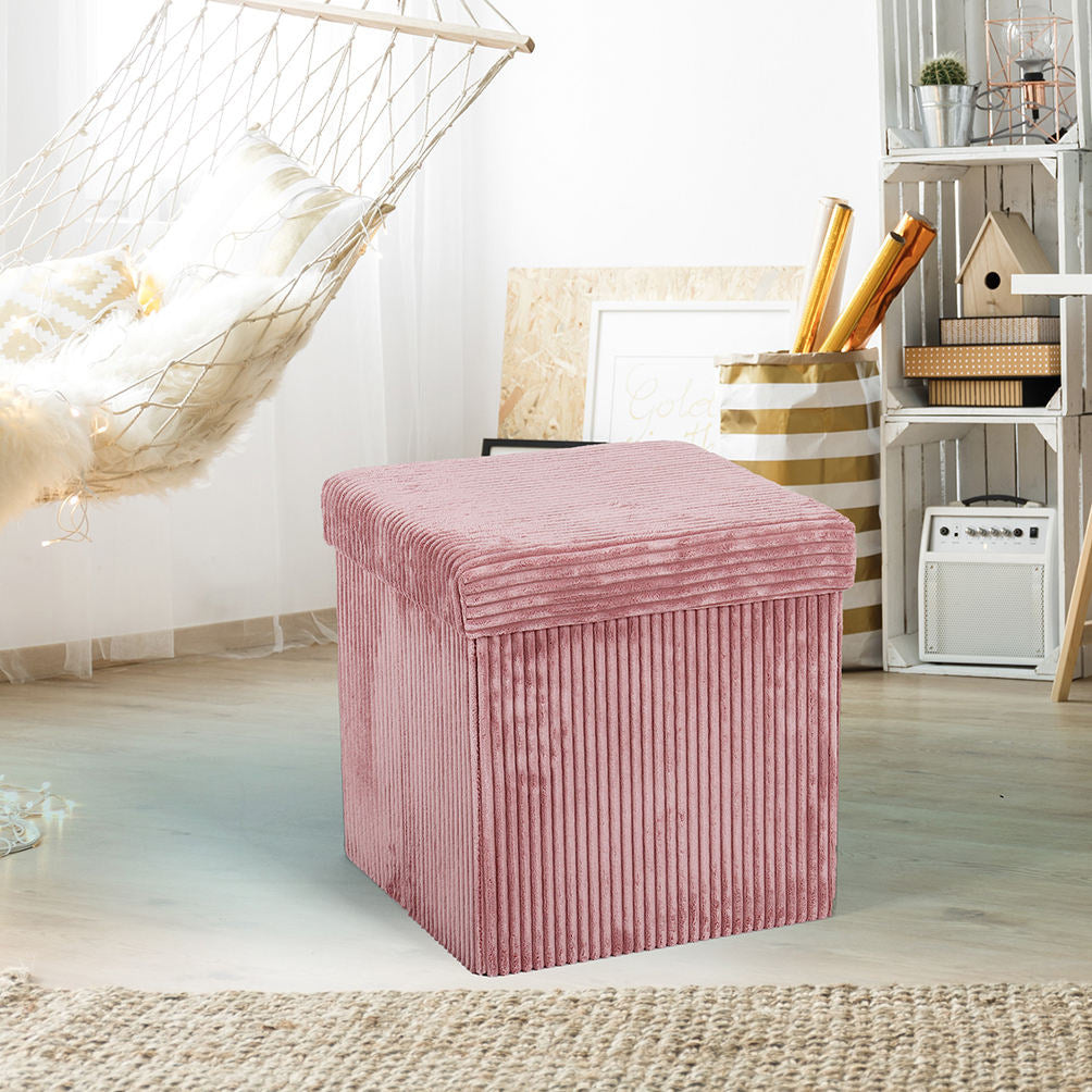 Plush Storage Ottoman Stornfield