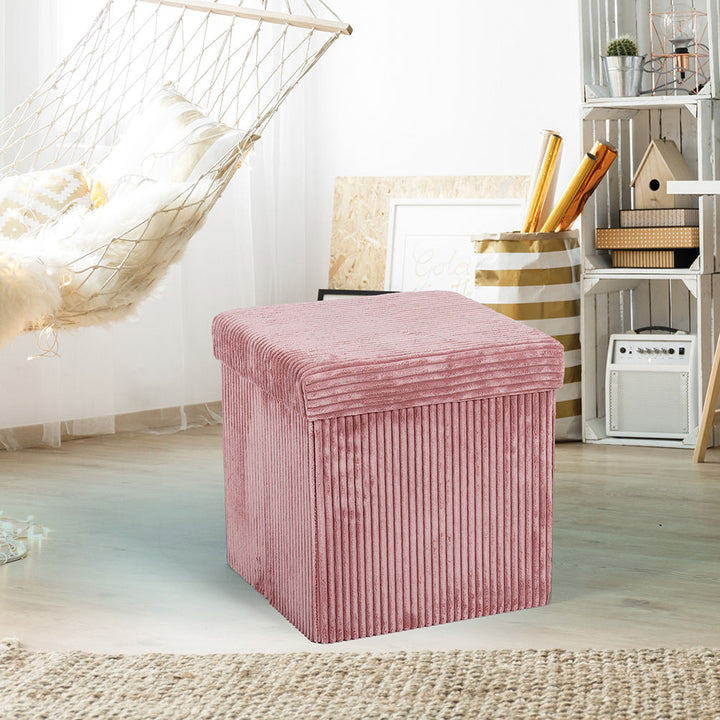 Plush Storage Ottoman Stornfield