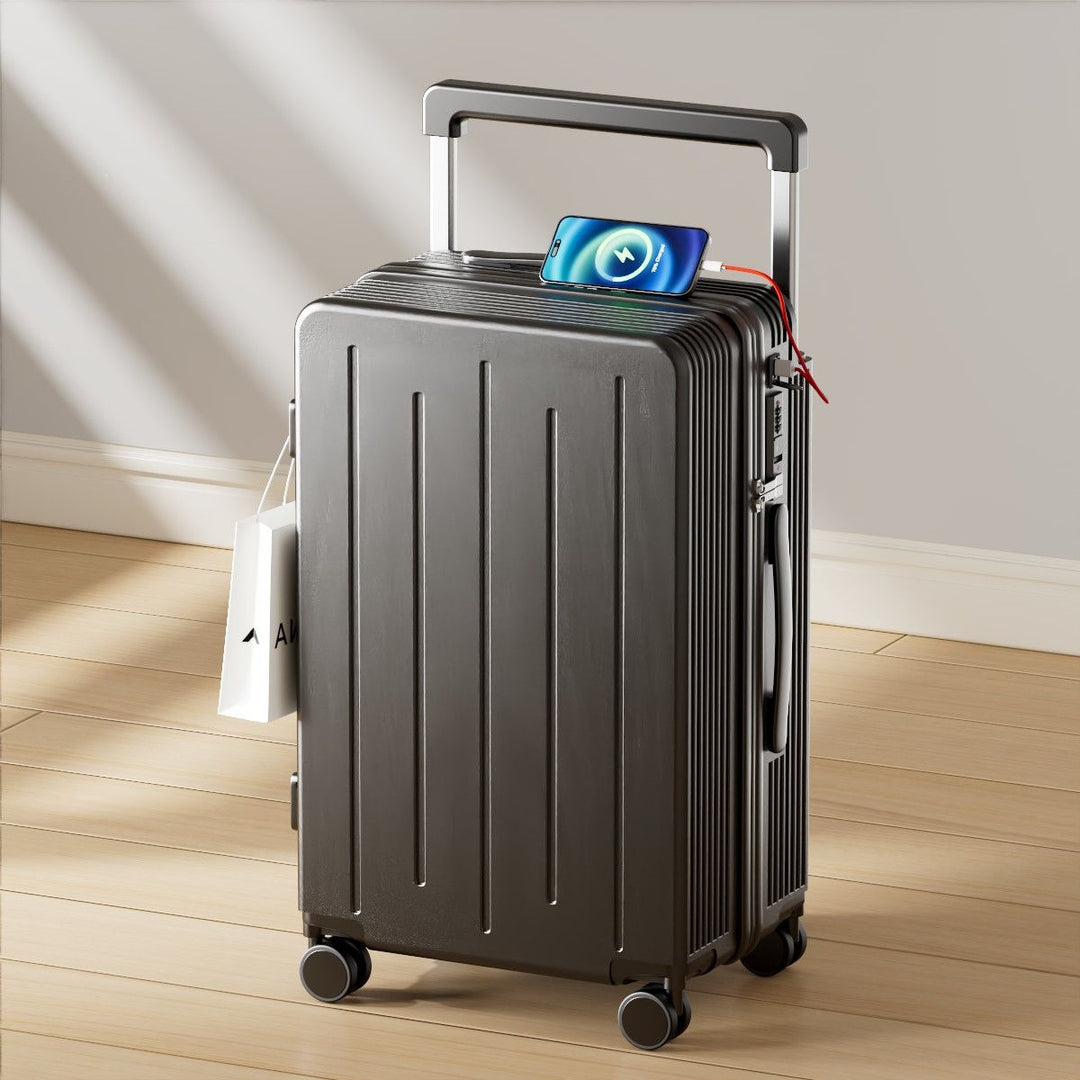 Hard-shell suitcase with integrated USB charging function Stornfield