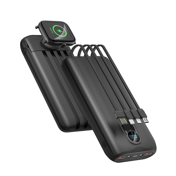 Portable power bank with fast inductive charging and multiple USB ports Stornfield