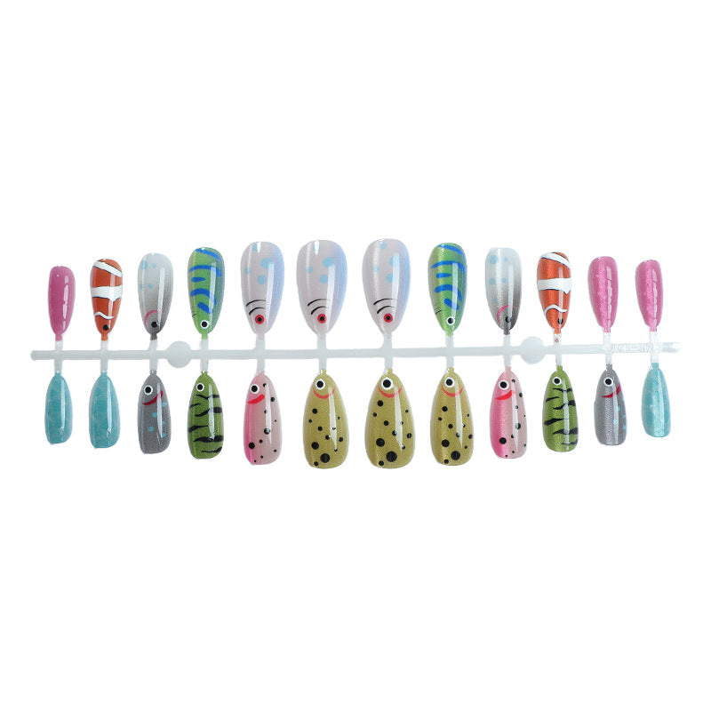 Artistic Marine Life Press-On Nail Art Stornfield