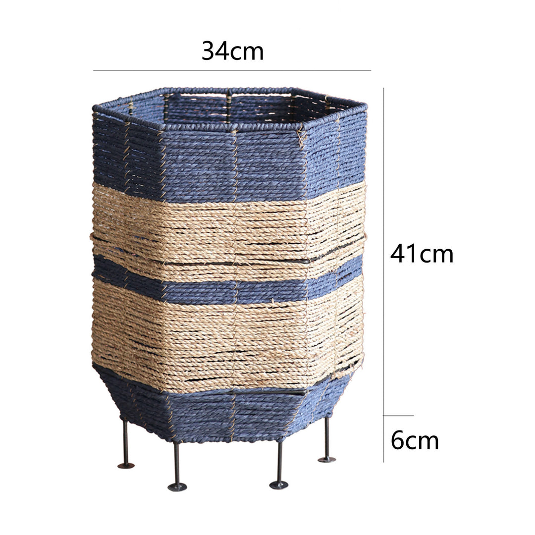 Decorative laundry basket with metal legs Stornfield