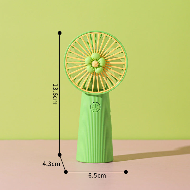 Flower-Themed Handheld Cooling Fan Stornfield