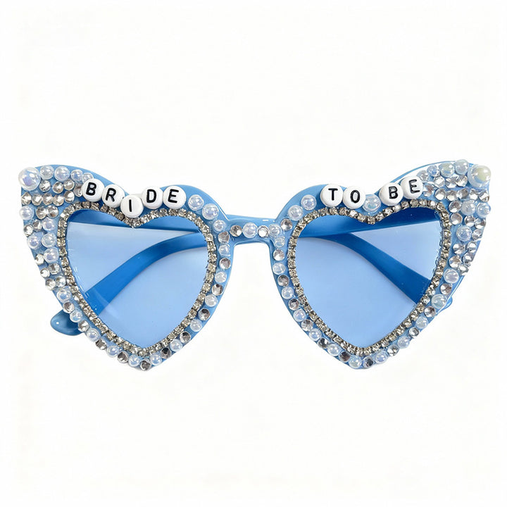 Heart-Shaped Pearl-Embellished Sunglasses Stornfield