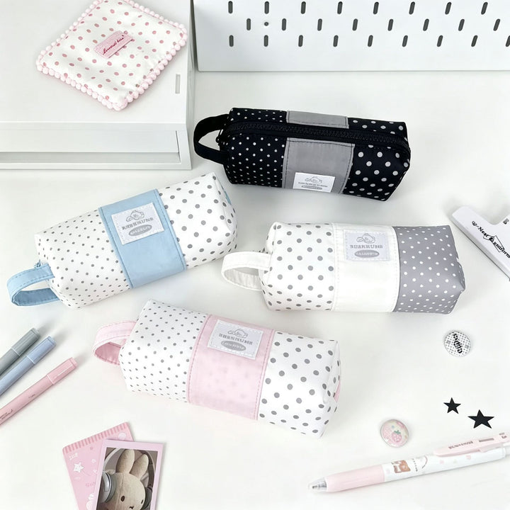 Stylish Polka Dot Pencil Case