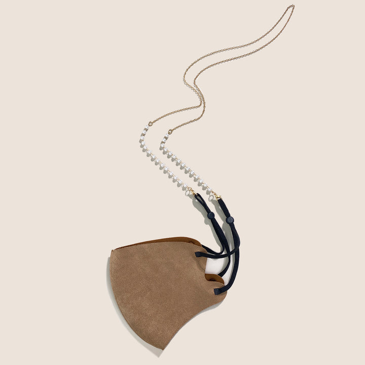 Pearl-Embellished Eyewear Retainer Chain Stornfield