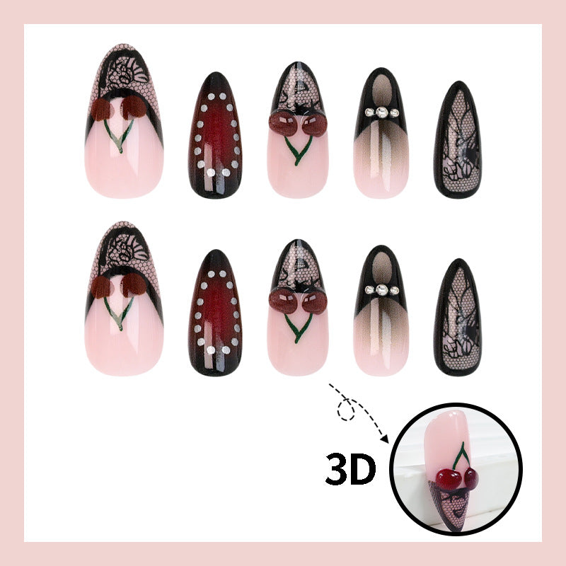 Nail art set with playful fruit and flower designs Stornfield