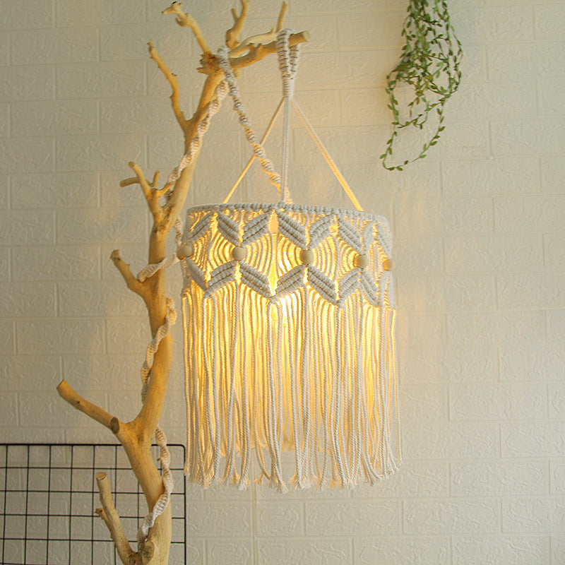 Decorative Macrame Hanging Light Fixture Stornfield