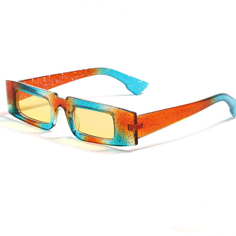 Women's fashionable geometric sunglasses with transparent frame and polarized lenses Stornfield