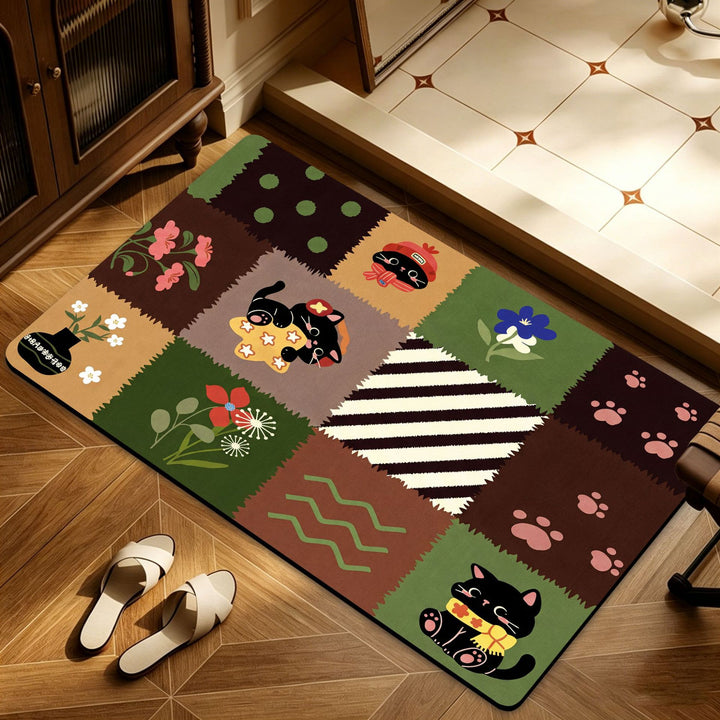 Heart Pattern Decorative Bath Mat Stornfield