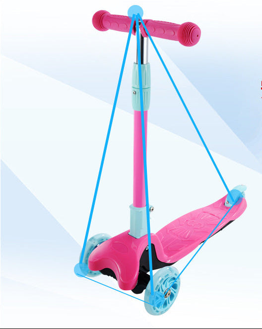 Smooth-Riding Three-Wheel Kickboard Scooter Stornfield