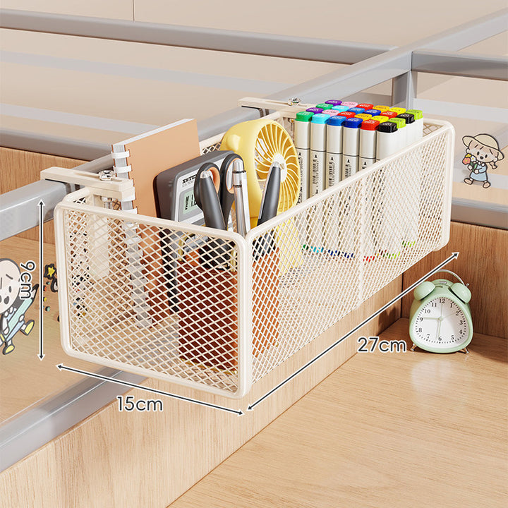 Mesh Partition Clamp Hanging Desk Organizer Basket