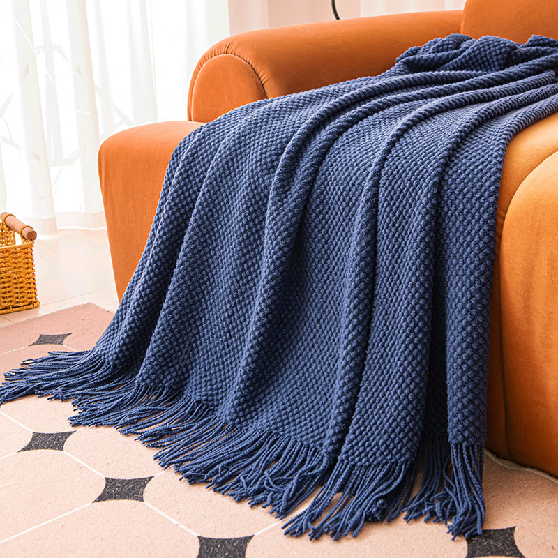 Cozy Knitted Throw