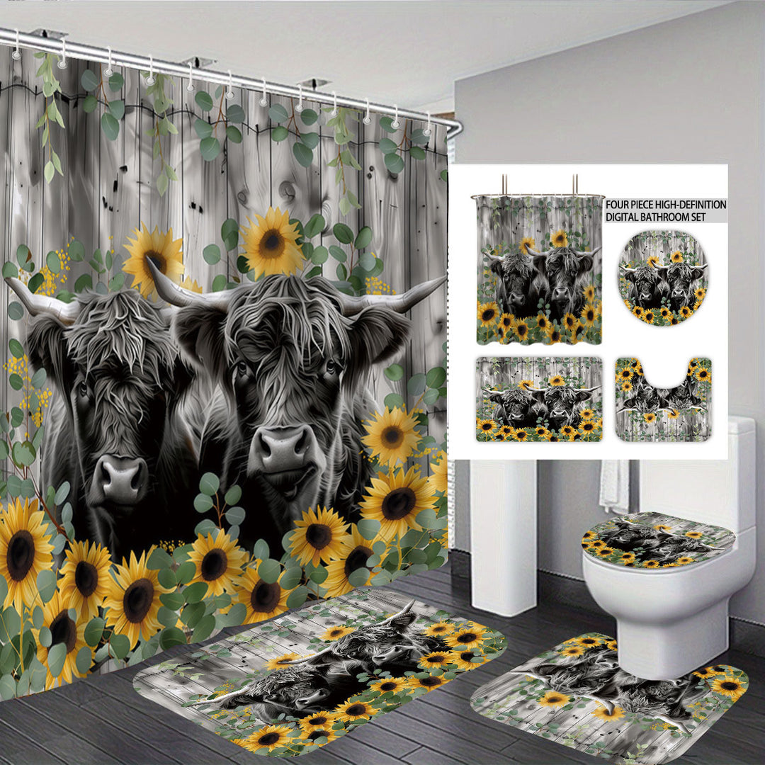 Digital Floral Print Bathroom Set Stornfield