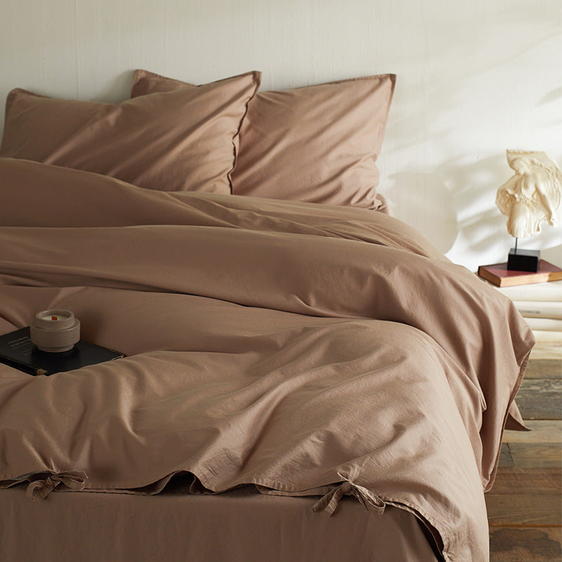 Washed Linen Duvet Cover and Pillowcase Set