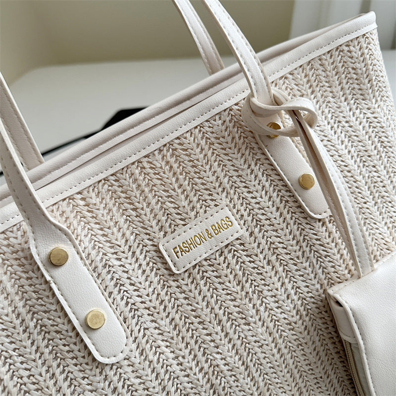 Casual Woven Beach Tote