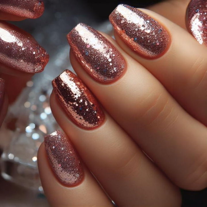 Glittery Acrylic Press-On Nail Kit Stornfield