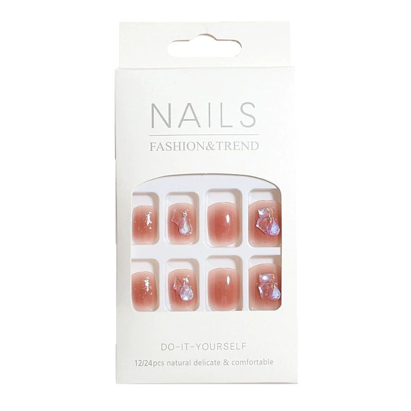 Artistic Nail Design Press-On Set with Crystal Accents Stornfield