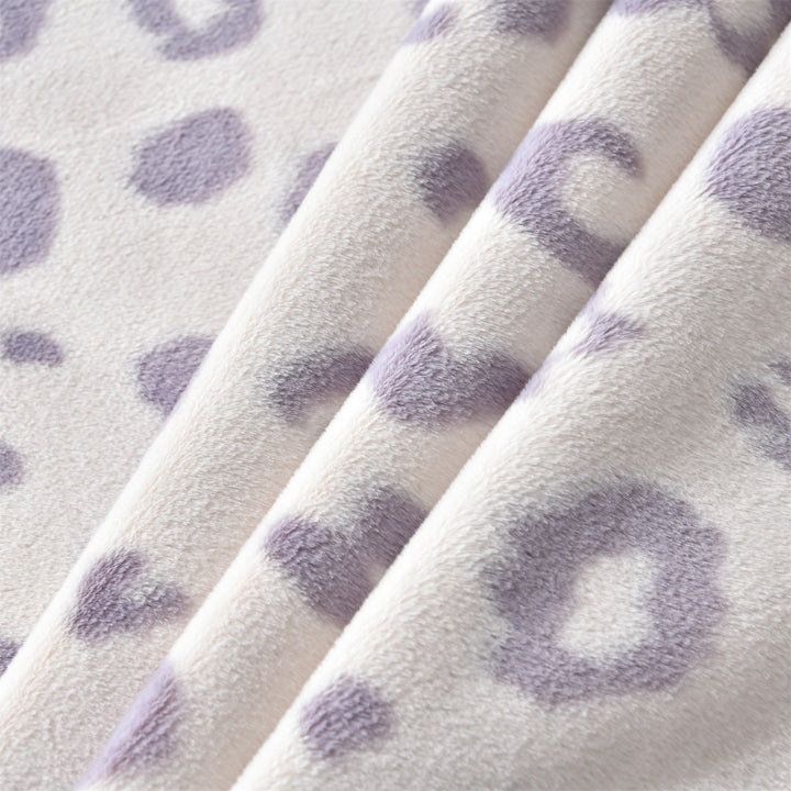 Luxury Leopard-Print Fleece Throw Blanket Stornfield