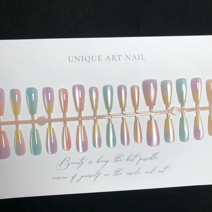Ombre Glitter Press-On Nail Tips