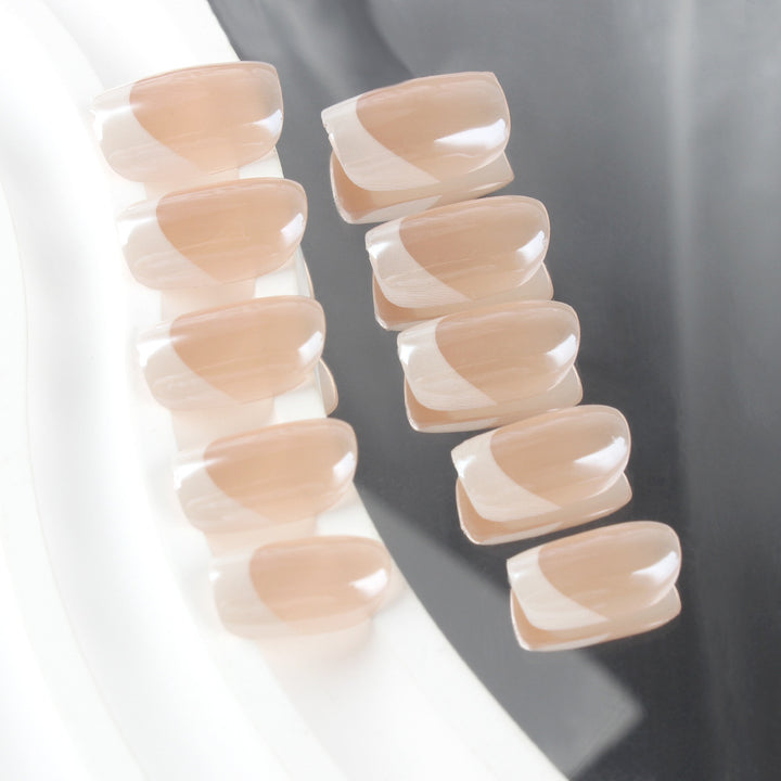 French Tip Press-On Nail Art Set Stornfield