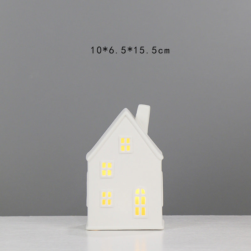 Decorative Ceramic House Lantern Stornfeild