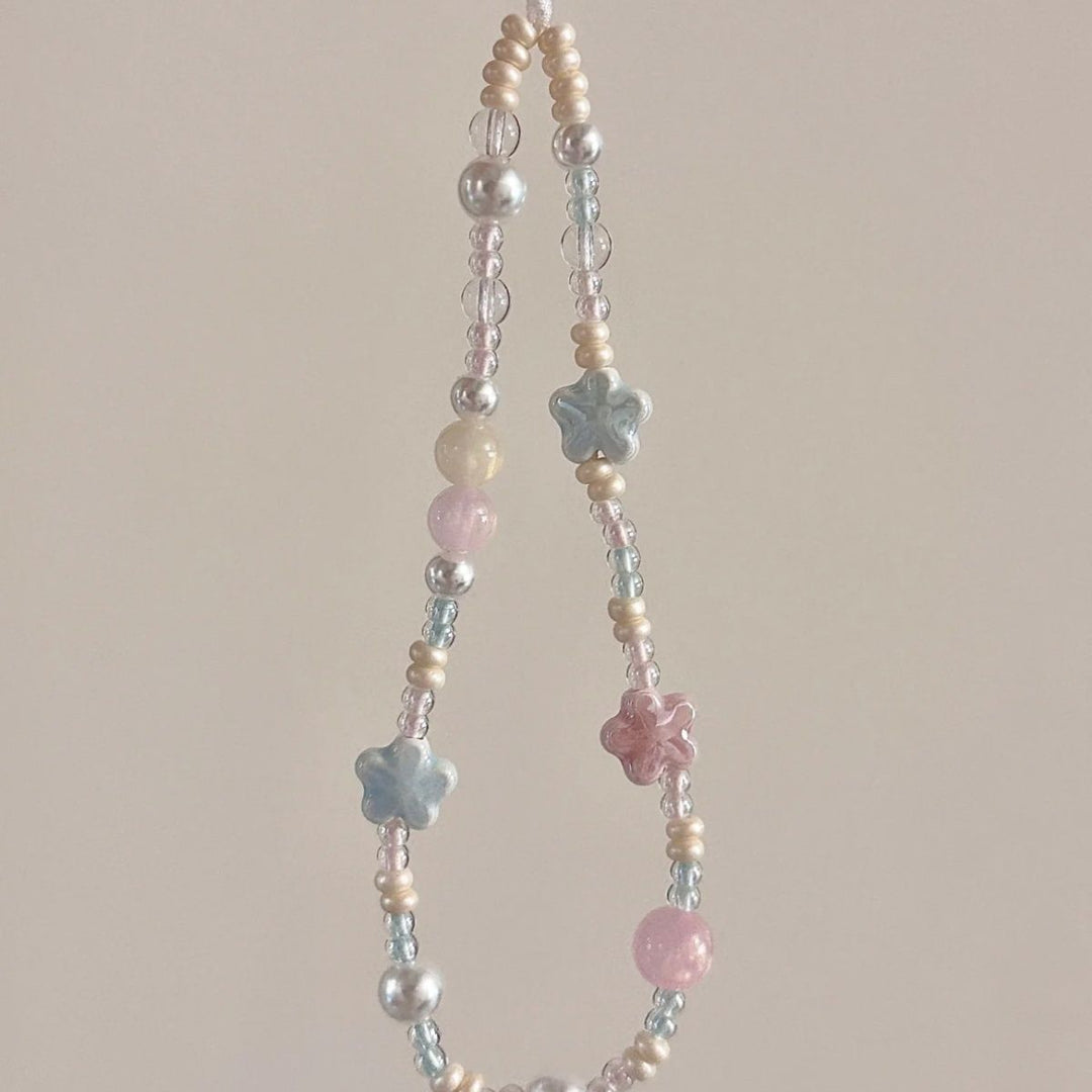 Flower-Inspired Beaded Phone Lanyard Stornfield