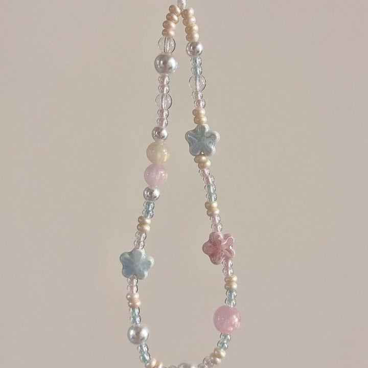 Flower-Inspired Beaded Phone Lanyard Stornfield