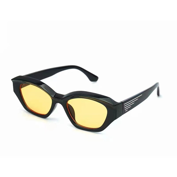 Women's designer sunglasses with distinctive polygonal frame and UV protection Stornfield