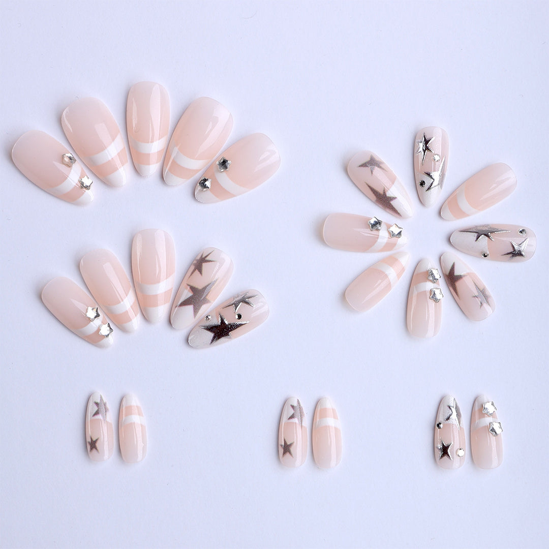 Creative decorative nails with elegant glitter accents Stornfield