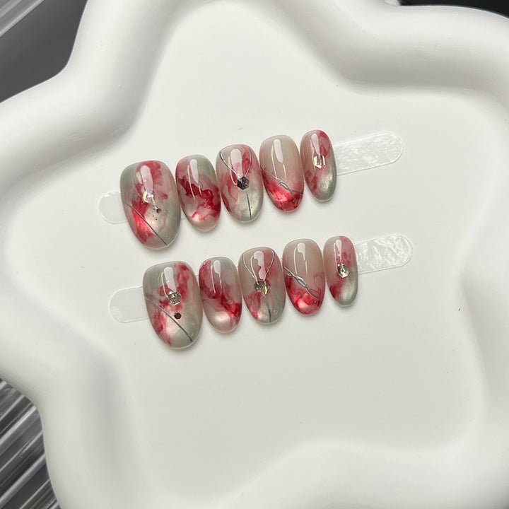 Artistic Marble Effect Press-On Nails