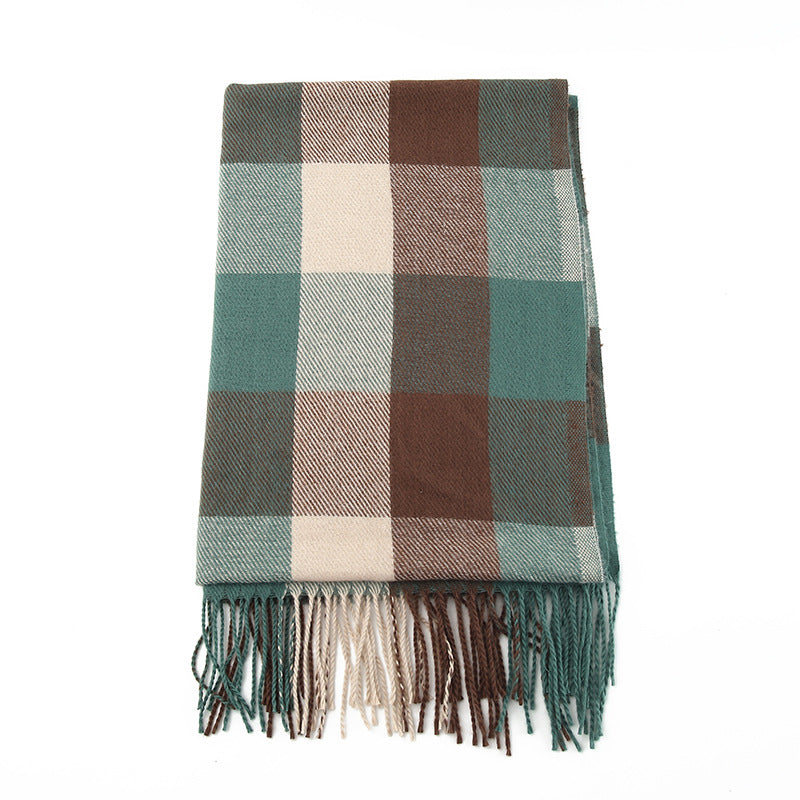 Women large, checkered scarf Stornfield